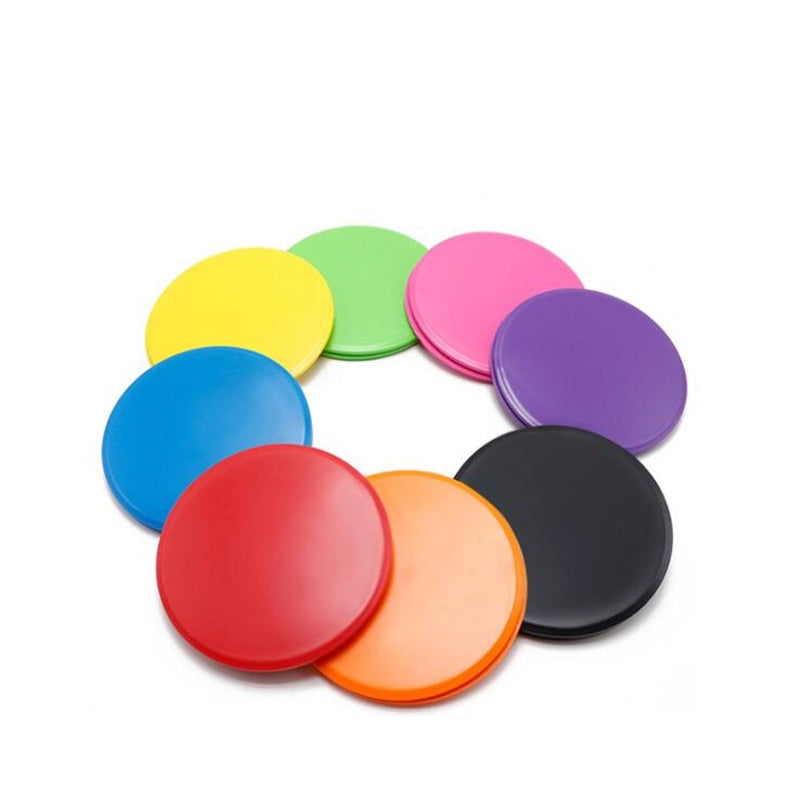 2PCS Gliding Discs Slider Fitness Disc Exercise Sliding Plate