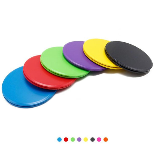 2PCS Gliding Discs Slider Fitness Disc Exercise Sliding Plate