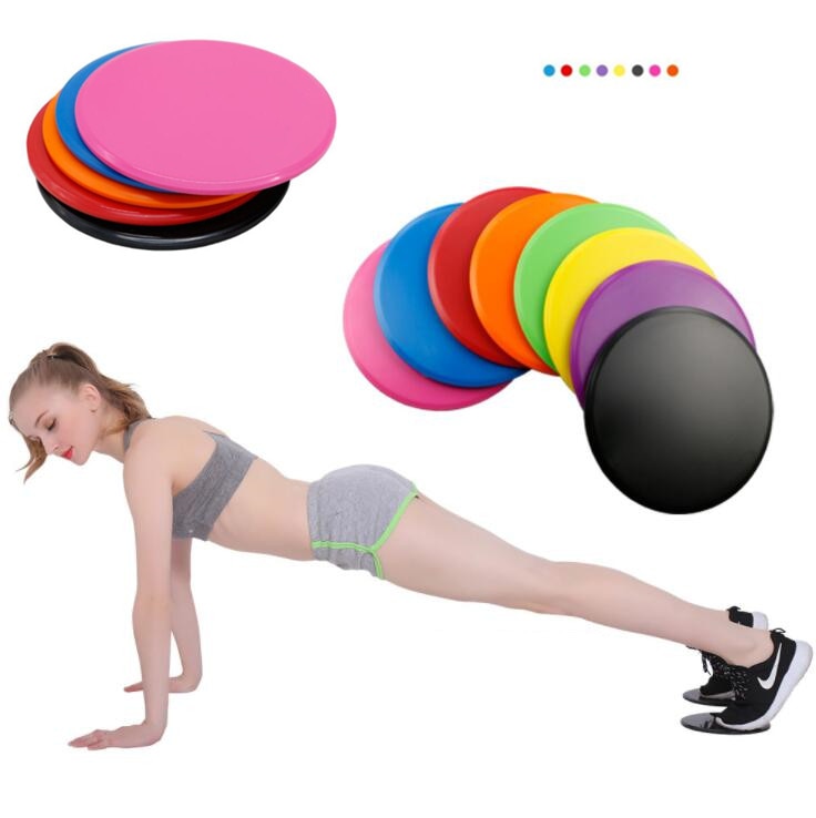 2PCS Gliding Discs Slider Fitness Disc Exercise Sliding Plate