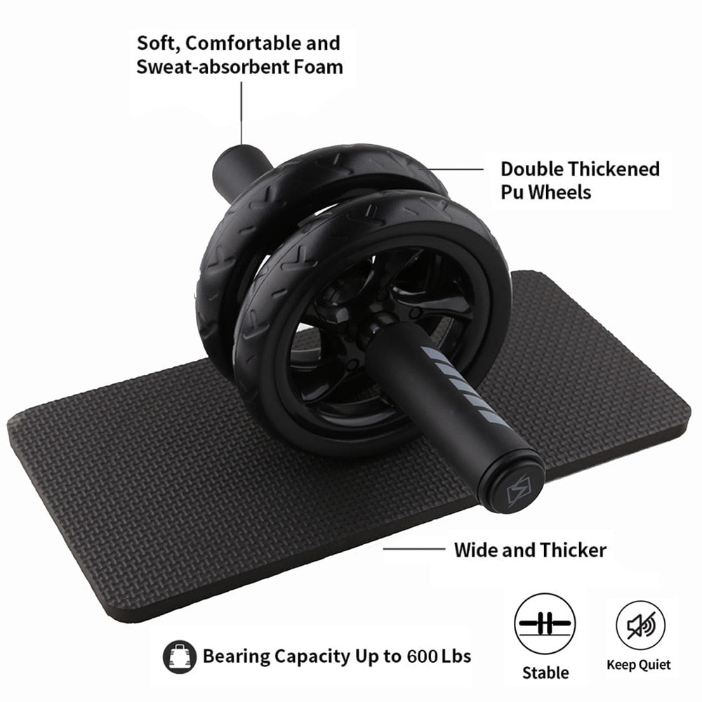 AB Roller Non-slip 15CM Tire Gym Exercise Abdominal Wheel Roller