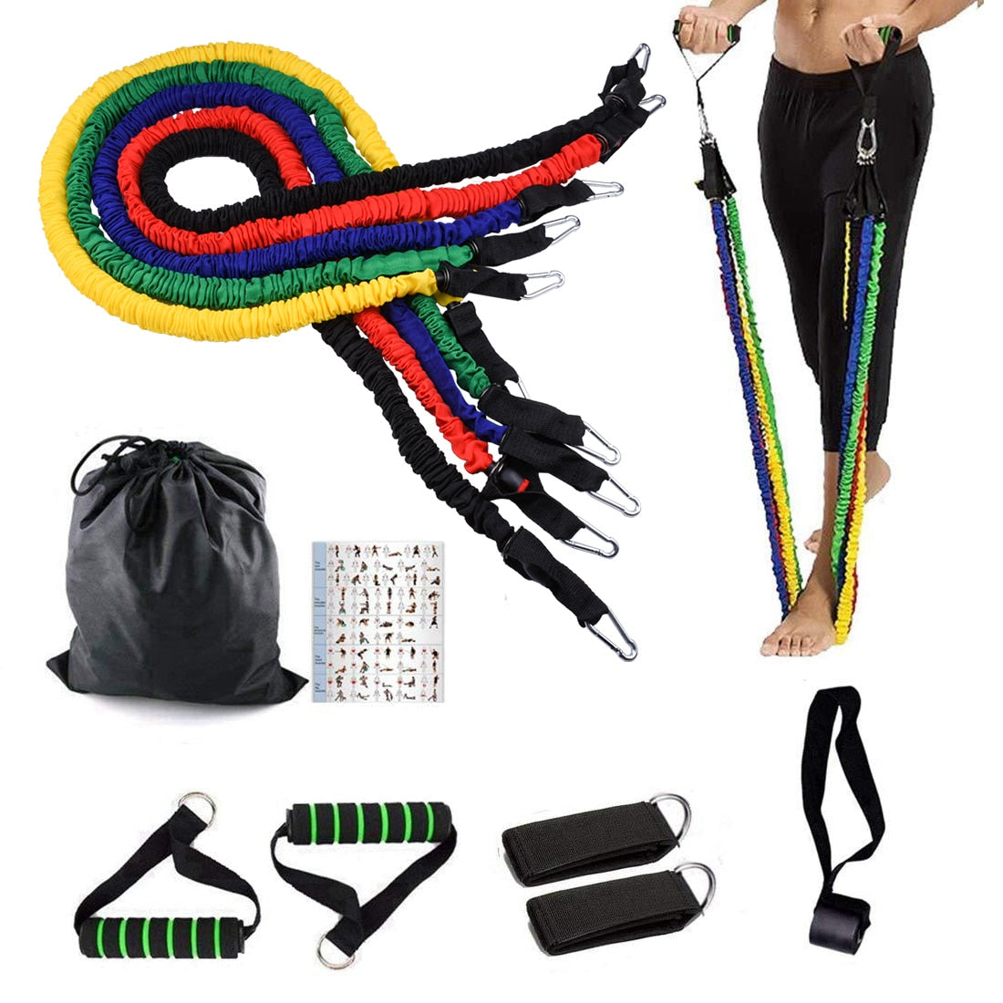 Yoga Rubber Pulling Loop Set for Men Home Gym Exercise Equipment