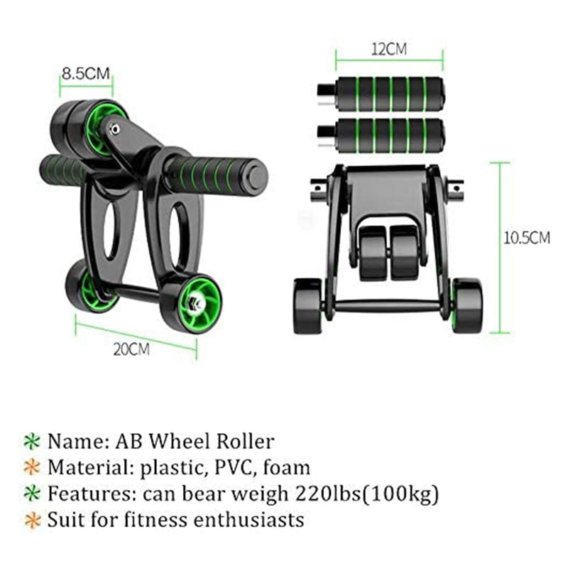 Uscowell Abs Roller Wheel, Foldable & Portable Workout Equipment