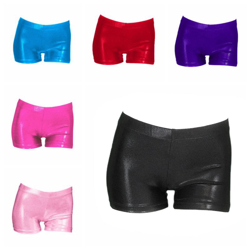 Girls Gymnastics Suit Shorts High Quality Bright Color Body Suit Ballet
