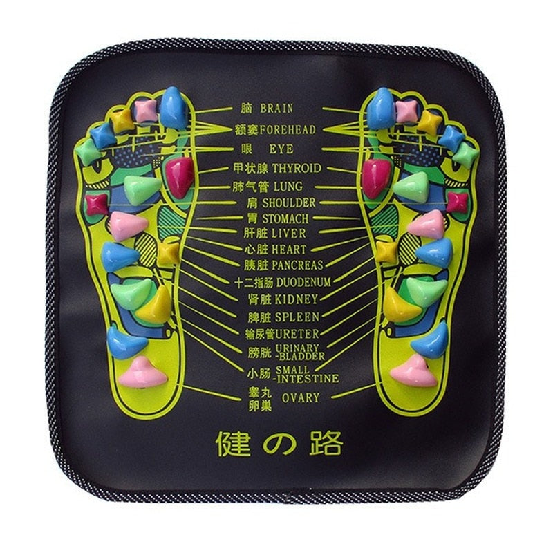 Reflexology Walk Stone Foot Leg Pain Relieve Relief Walk Massager Mat