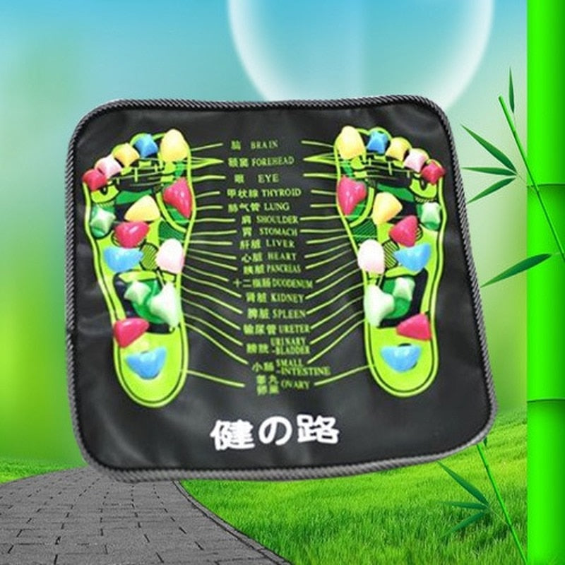 Reflexology Walk Stone Foot Leg Pain Relieve Relief Walk Massager Mat