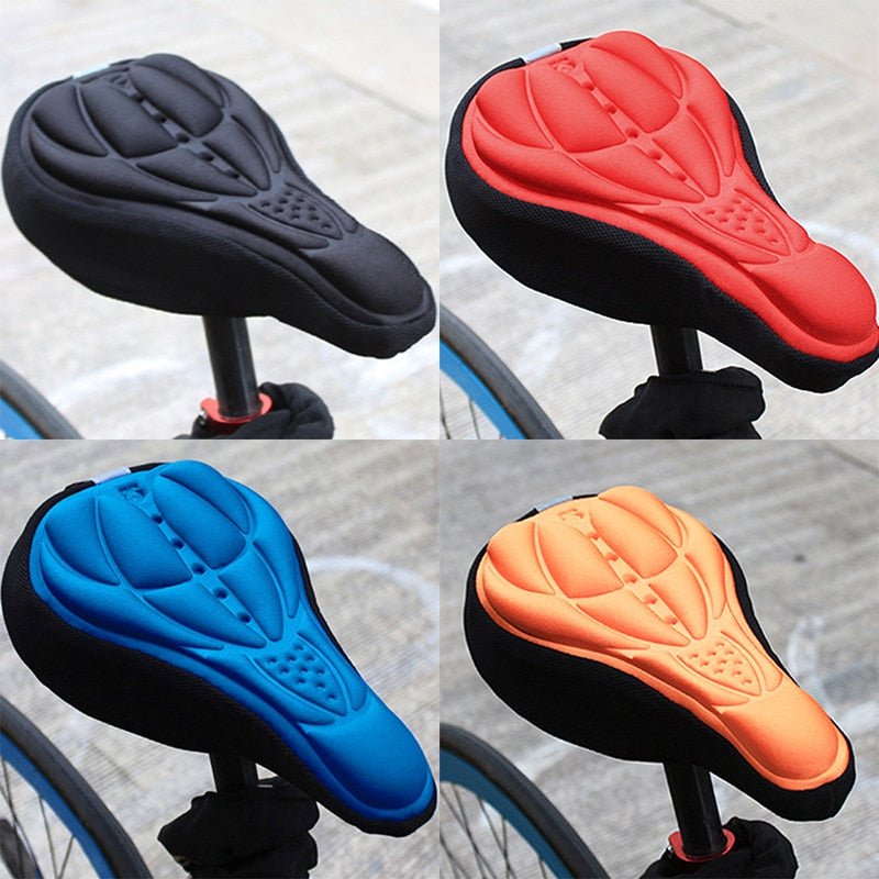 New 3D Bicycle Saddle Soft Cover Comfort Breathable Sponge Foam