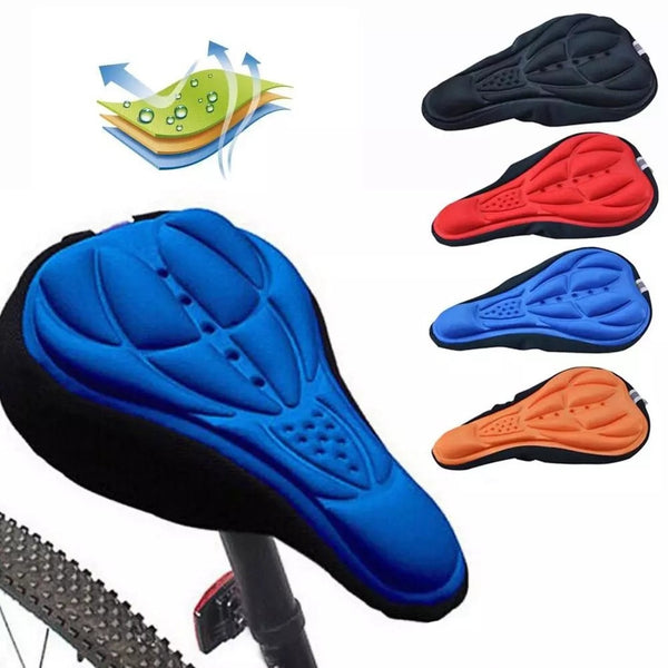 New 3D Bicycle Saddle Soft Cover Comfort Breathable Sponge Foam