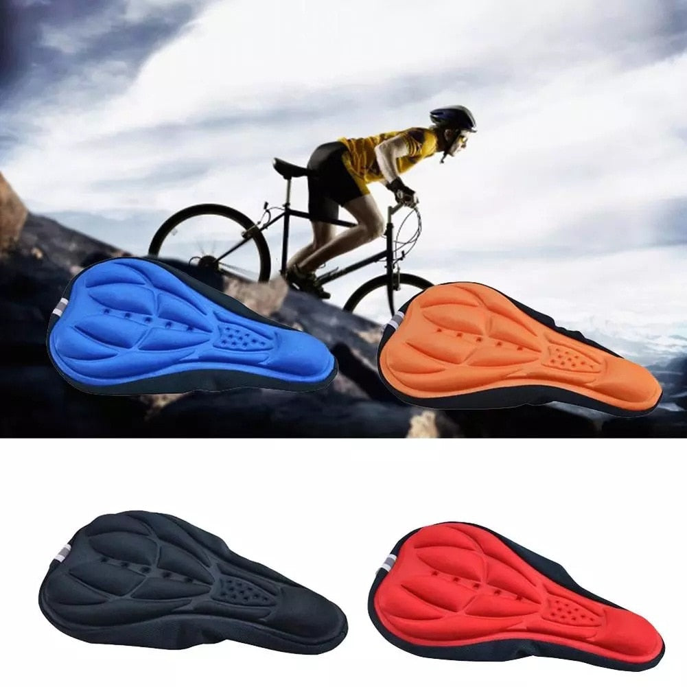 New 3D Bicycle Saddle Soft Cover Comfort Breathable Sponge Foam