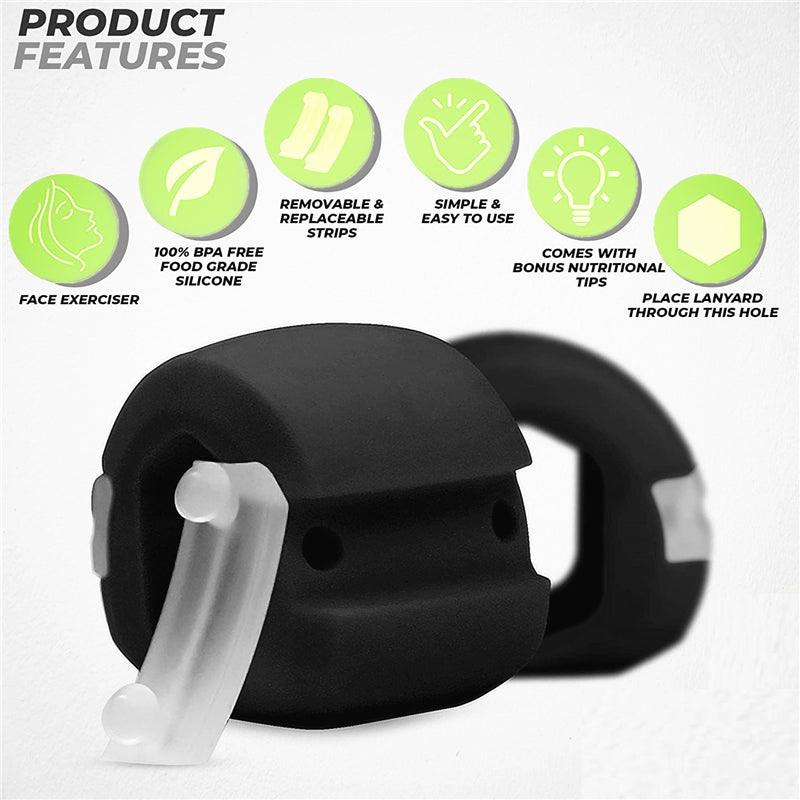 Silica Gel Lanyard Jaw Exerciser Face Stress Ball