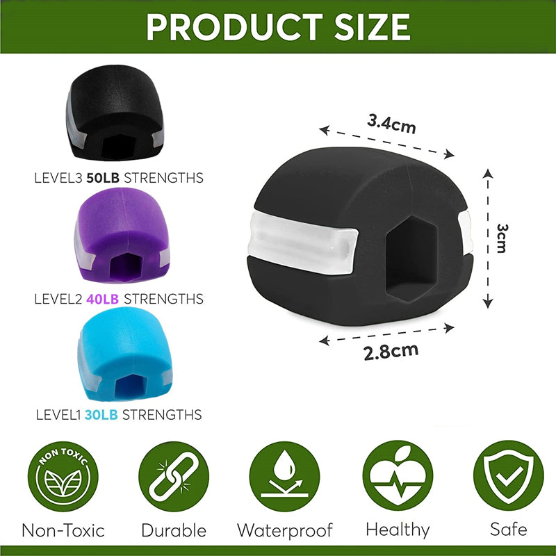 Silica Gel Lanyard Jaw Exerciser Face Stress Ball