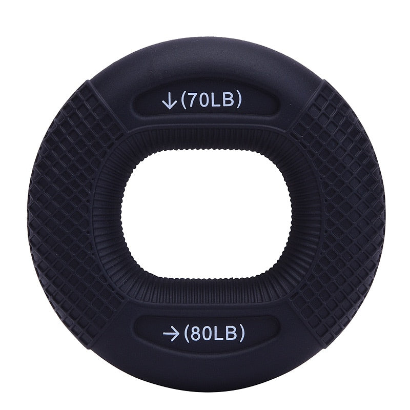 Silicone Adjustable Hand Grip 20-80LB Gripping Ring Finger Forearm