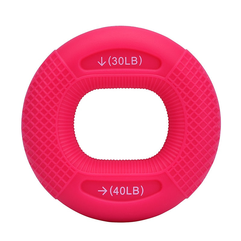 Silicone Adjustable Hand Grip 20-80LB Gripping Ring Finger Forearm