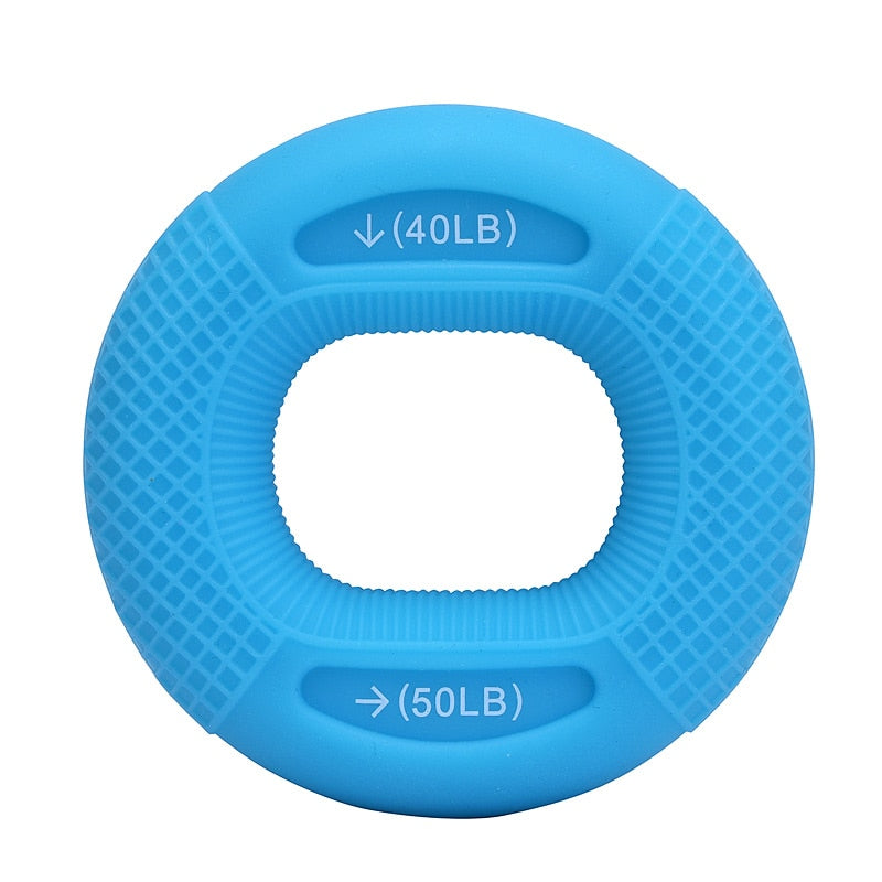 Silicone Adjustable Hand Grip 20-80LB Gripping Ring Finger Forearm