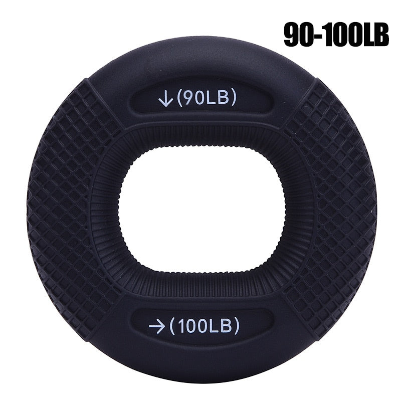 Silicone Adjustable Hand Grip 20-80LB Gripping Ring Finger Forearm