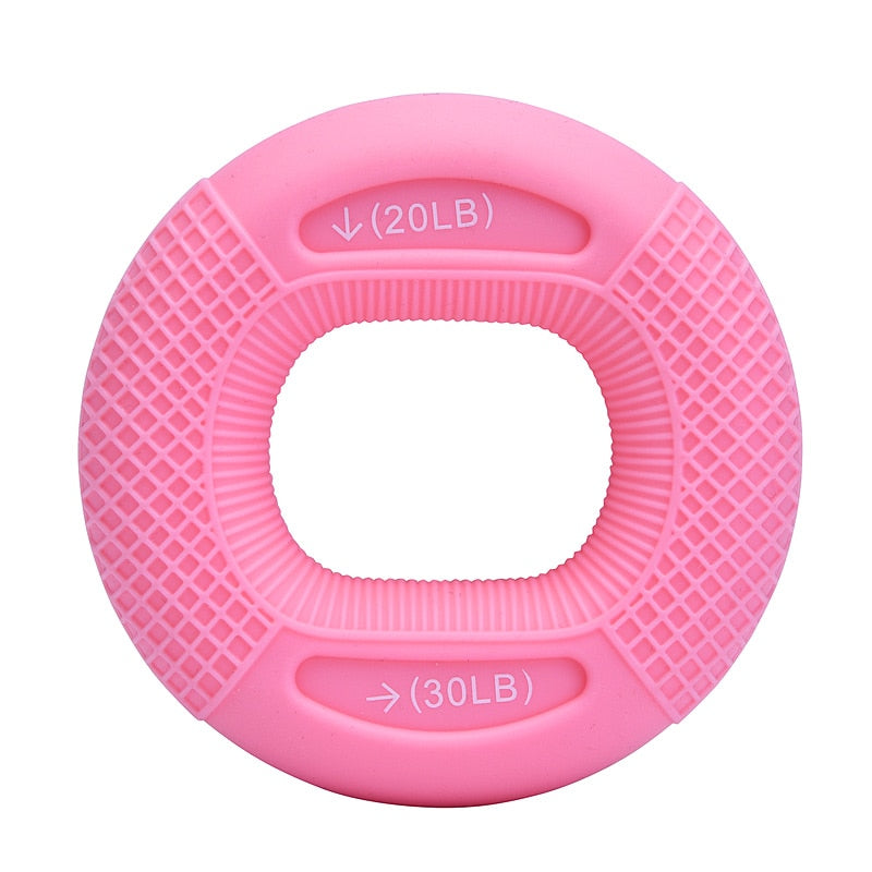 Silicone Adjustable Hand Grip 20-80LB Gripping Ring Finger Forearm