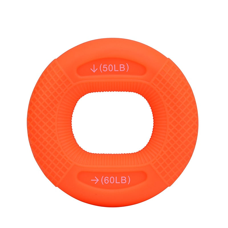 Silicone Adjustable Hand Grip 20-80LB Gripping Ring Finger Forearm