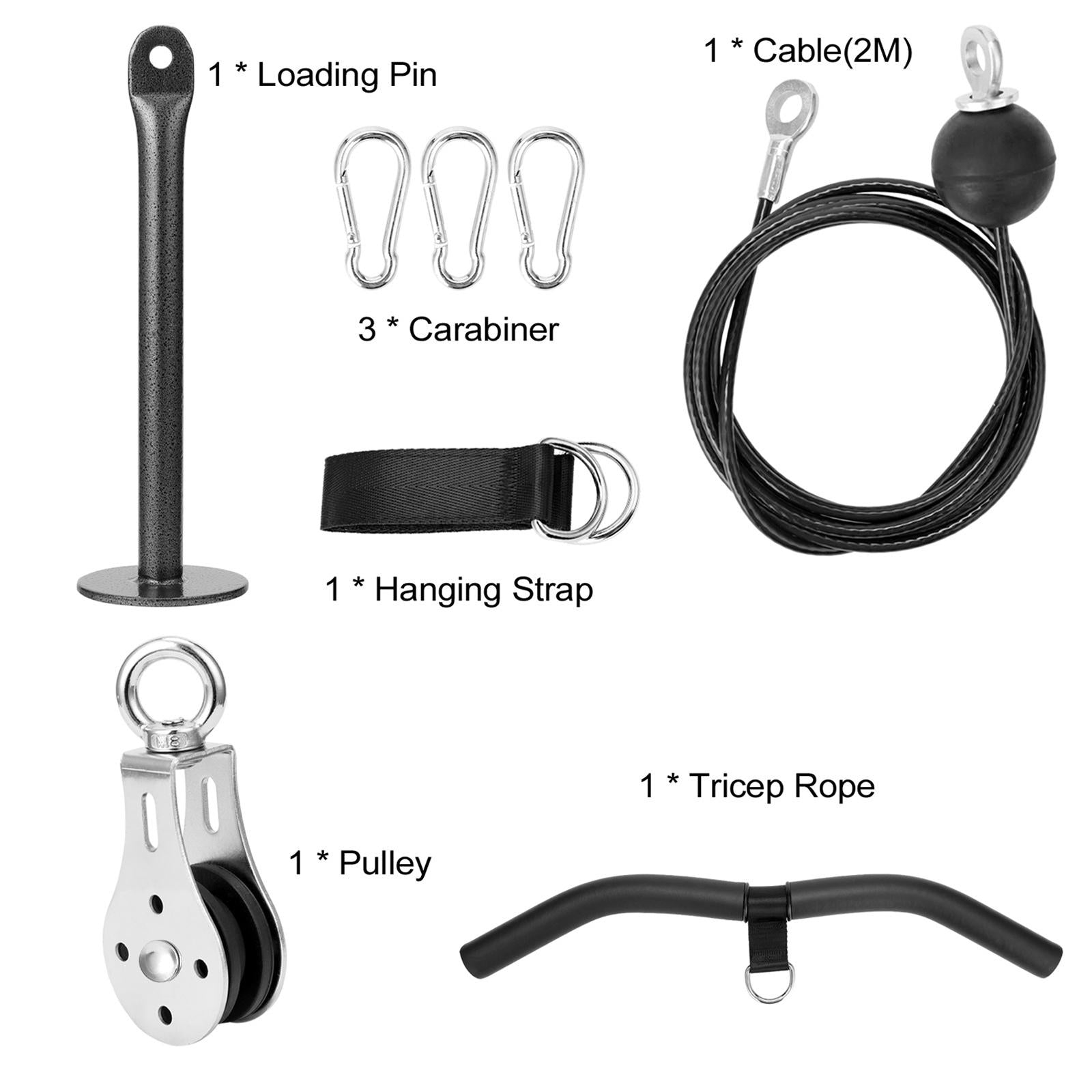LFJ LAT Pull Down and Lift Weight Pulley System Cable