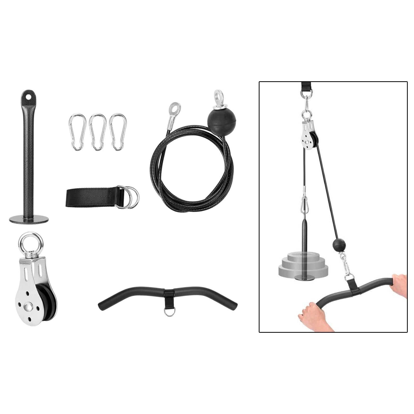 LFJ LAT Pull Down and Lift Weight Pulley System Cable