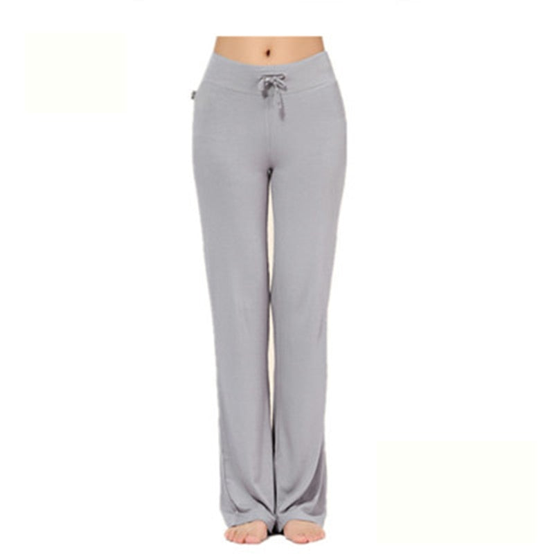 Womens Yoga Pants Wide Leg Comfy Drawstring